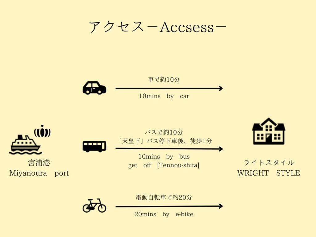 나오시마 Wright Style Annex 빌라 외부 사진